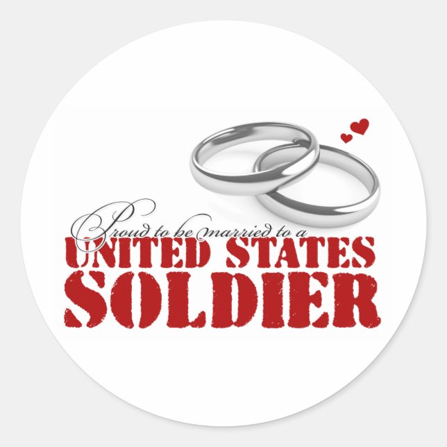 Adesivo Orgulho de ser casado com um Soldado (Frente)