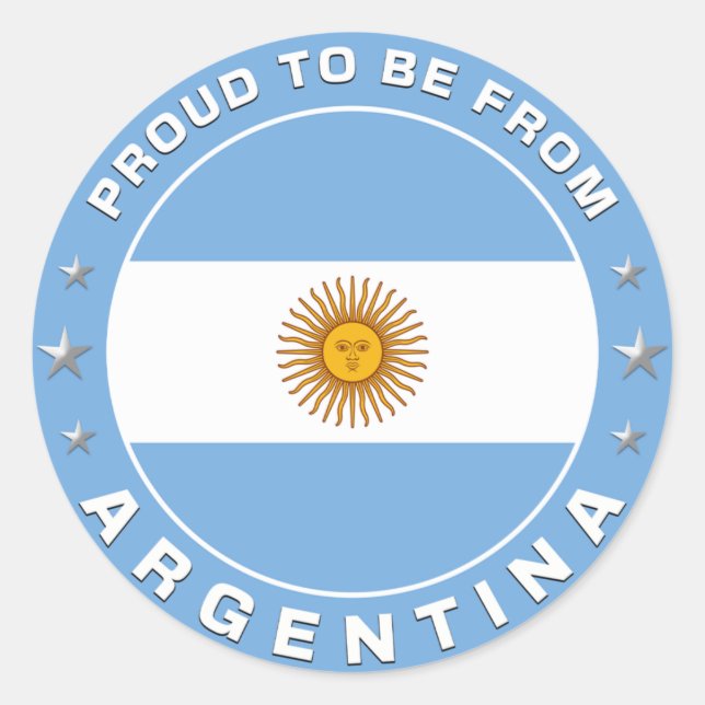 Adesivo Orgulho De Ser Da Argentina (Frente)