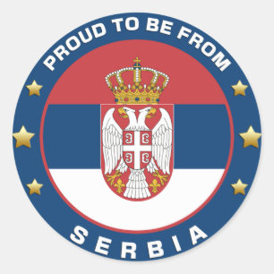 Adesivo Orgulho De Ser Da Sérvia
