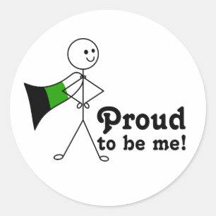 Adesivo Orgulho de ser eu, Neutrois Pride, sinalizador sup
