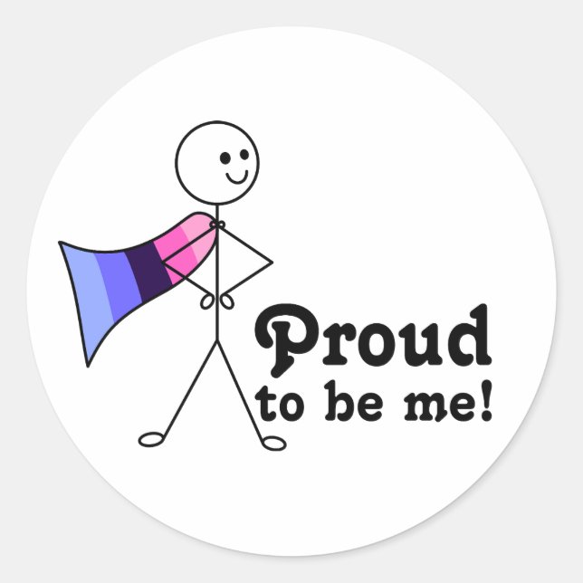 Adesivo Orgulho de ser eu - Orgulho Omnissexual - Sinaliza (Frente)