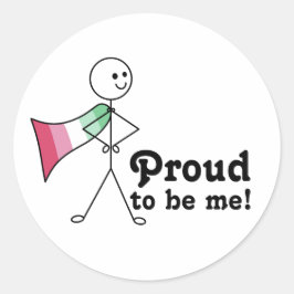 Adesivo Orgulho de ser eu super-herói do Orgulho Abrosexua