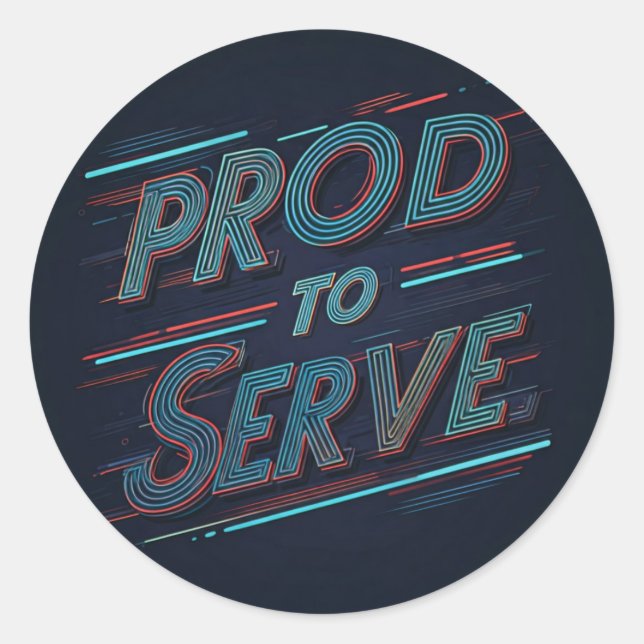 Adesivo Orgulho de servir (Frente)
