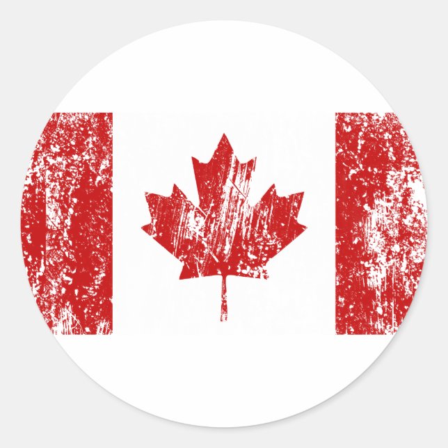 Adesivo Orgulho de Sinalizador do Canadá (Frente)