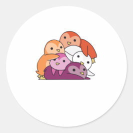 Adesivo Orgulho de Sinalizador Lgbtq Cute Penguin