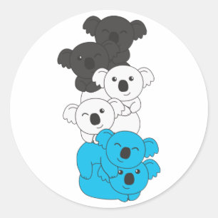 Adesivo Orgulho de Sinalizador Mascic Lgbtq Cute Koala Pil
