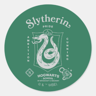 Adesivo ORGULHO DE SLYTHERIN™ Ambição Astúcia Brasão