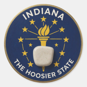 Adesivo Orgulho do Estado de Indiana