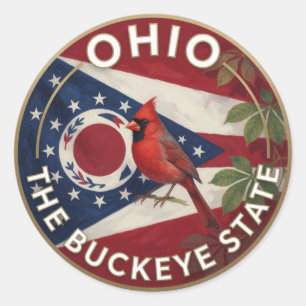Adesivo Orgulho do Estado de Ohio ✦ Herança da Castanha-de
