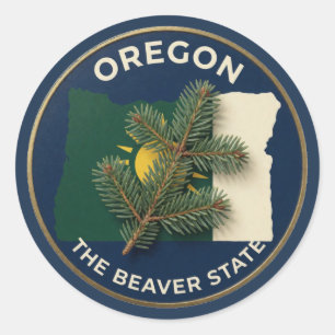 Adesivo Orgulho do Estado de Oregon Emblema