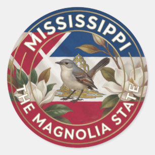 Adesivo Orgulho do Estado do Mississippi ✦ Patrimônio da M