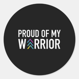 Adesivo Orgulho do meu guerreiro - A consciência da síndro