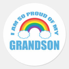 Adesivo Orgulho do meu neto Rainbow Avós