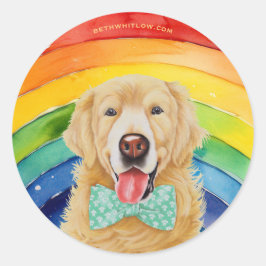 Adesivo Orgulho do ouro Retriever