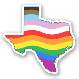 Adesivo Orgulho do Progresso do Texas