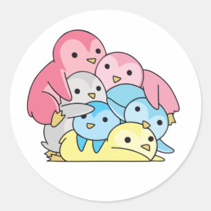 Adesivo Orgulho do Sinalizador do Genderflux Lgbtq Clássic