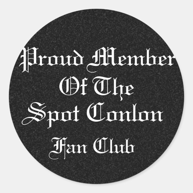 Adesivo Orgulho do Spot Conlon Fan Club (Frente)