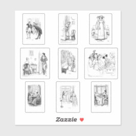 Adesivo Orgulho e Preconceito de Arranque Set Jane Austen