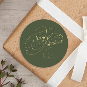 Adesivo Orgulho elegante de ouro Feliz Natal