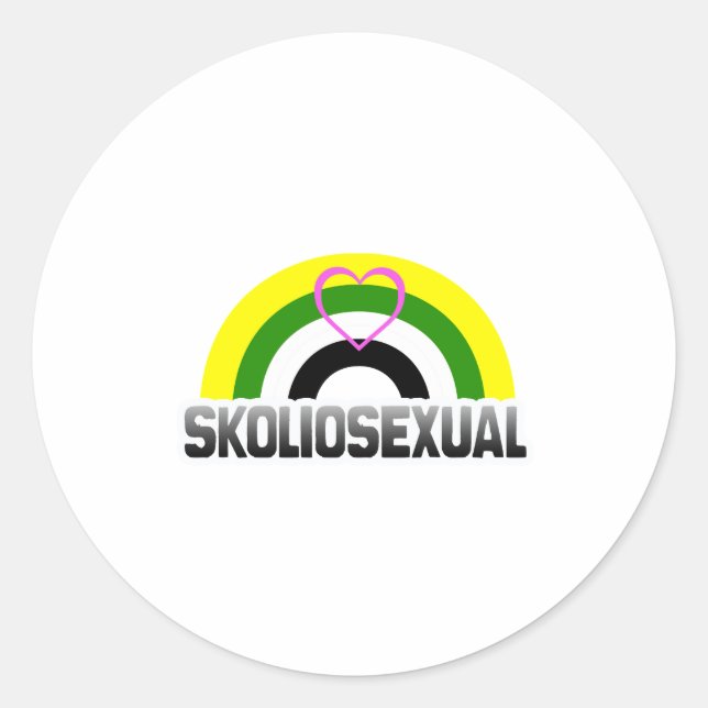 Adesivo Orgulho Escoliossexual (Frente)