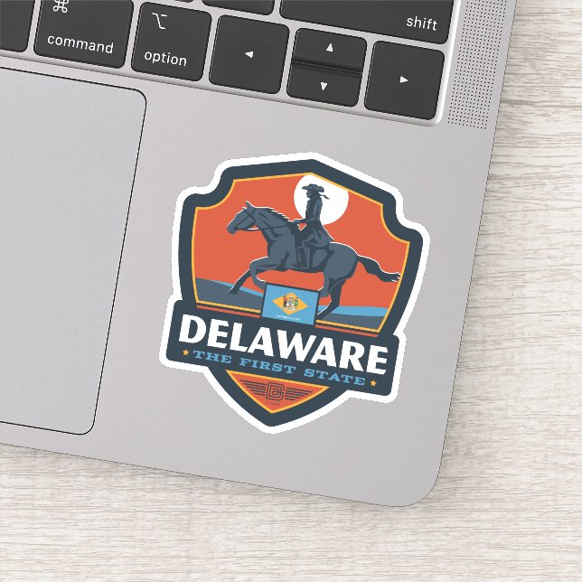 Adesivo Orgulho Estatal | Delaware (Detalhe)