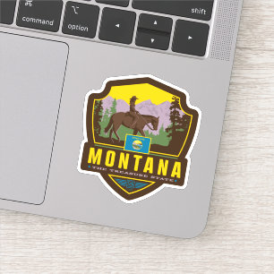 Adesivo Orgulho Estatal   Montana