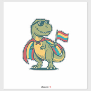 Adesivo Orgulho Fofo de Dinossauro Camisa Vector Design_1