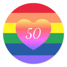 Orgulho gay 50 Fabuloso Arco-Íris Clássico Rou