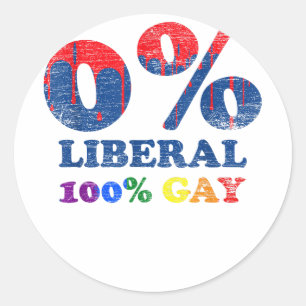 Adesivo Orgulho gay conservador LGBT