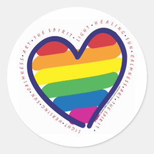 Adesivo Orgulho gay Espírito Coração