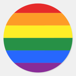 Adesivo Orgulho gay LGBT Arco-íris Tiras Coloridas