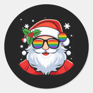 Adesivo Orgulho gay LGBT Legal Trendy Santa Claus Gay C