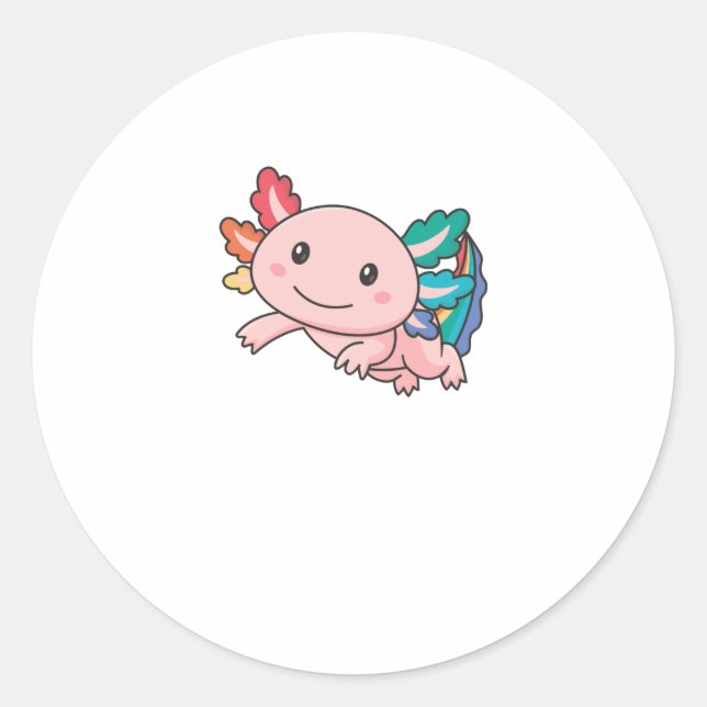 Adesivo Orgulho gay Lgbtq Axolotl (Frente)