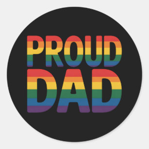 Adesivo Orgulho gay LGBTQ da Família de Pais Ortoada Arco-