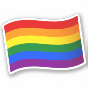 Adesivo Orgulho gay LGBTQ do Rainbow Flag