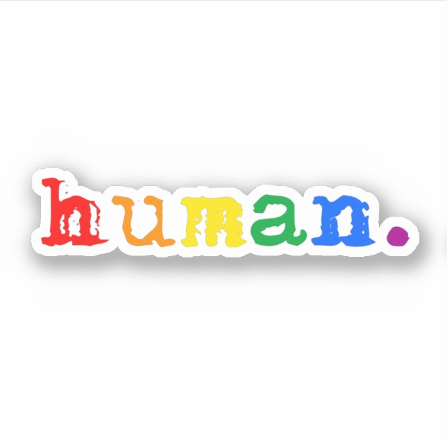 Adesivo Orgulho Humano (Frente)