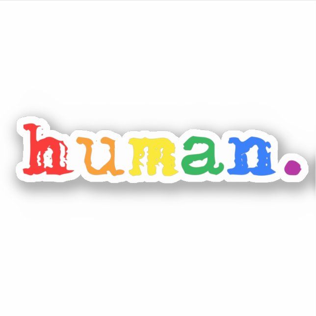 Adesivo Orgulho Humano (Frente)