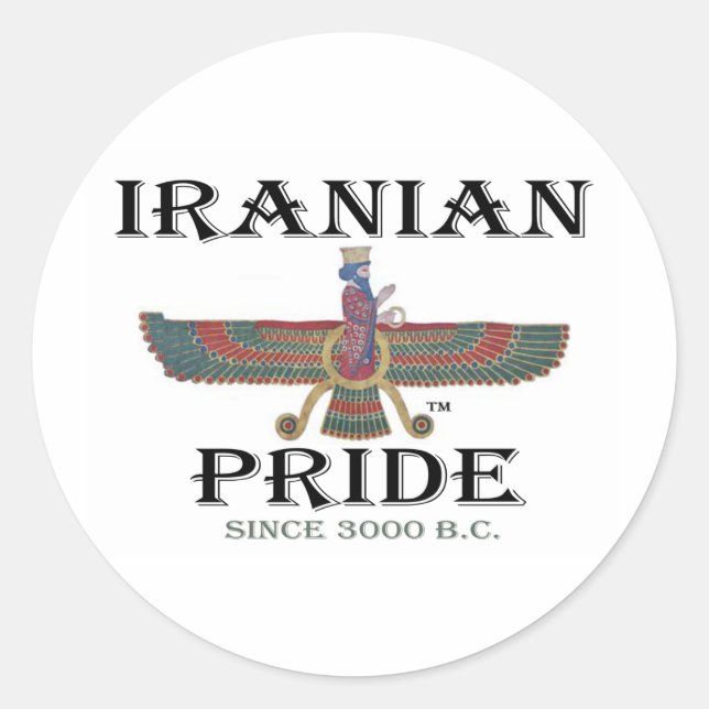 Adesivo Orgulho Iraniano (Frente)