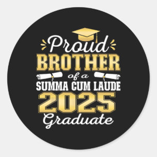 Adesivo Orgulho Irmão 2025 Summa Cum Laude Cl 2025 Graduad