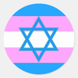 Adesivo Orgulho Judaico Transgênero
