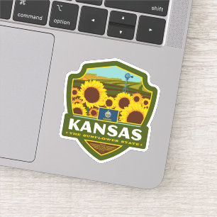 Adesivo Orgulho Kansas do estado