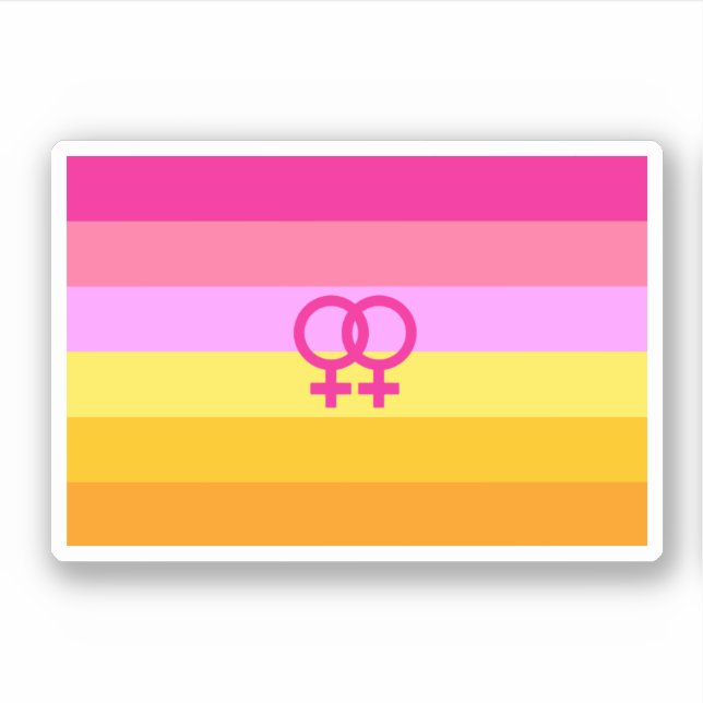 Adesivo Orgulho Lesbiana Dawn WLW (Frente)