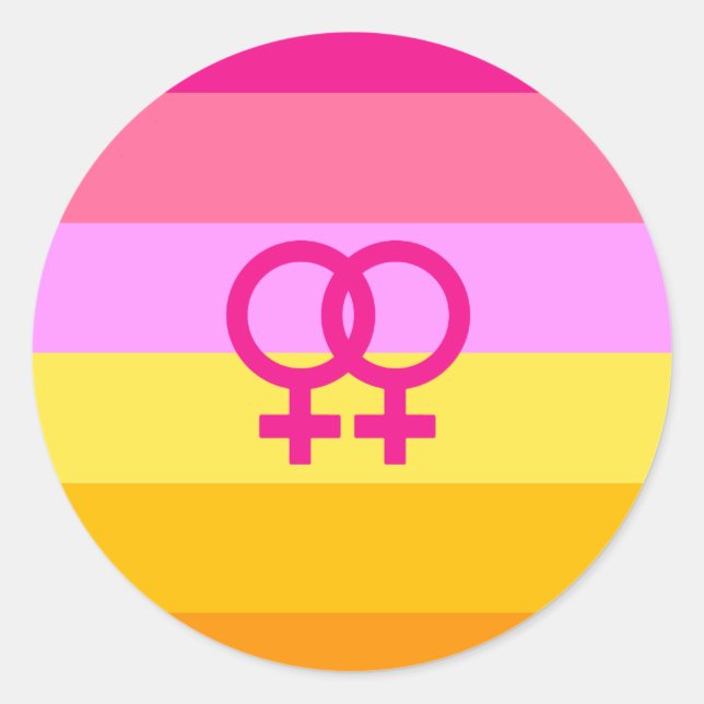 Adesivo Orgulho Lesbiano Dawn WLW (Frente)