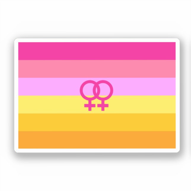 Adesivo Orgulho Lesbiano Dawn WLW (Frente)