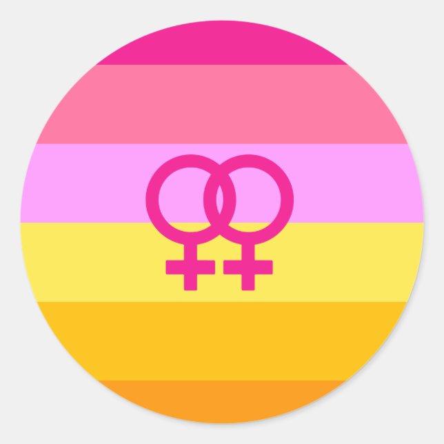 Adesivo Orgulho Lesbiano Dawn WLW (Frente)