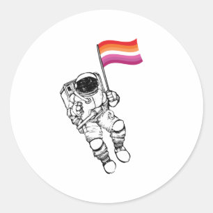 Adesivo Orgulho Lésbico da Mulher-Lua
