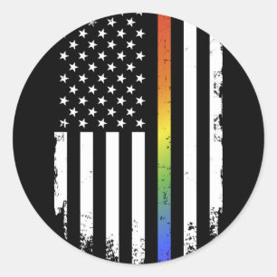 Adesivo Orgulho LGBT mês de apoio arco-íris bandeira ame