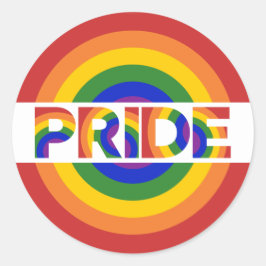 Adesivo Orgulho LGBT Psicodélico Arco-Íris Geométrico Bull