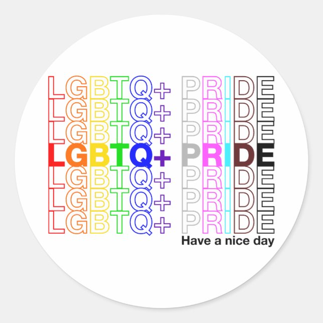 Adesivo Orgulho LGBTQ+ (Frente)