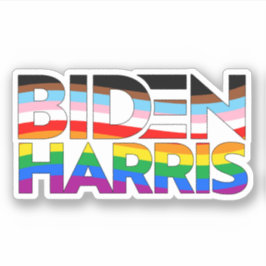 Adesivo Orgulho LGBTQ+ Biden Harris
